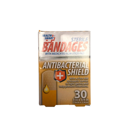 CURITAS BANDAGES CON ANTIBACTERIAL X 30
