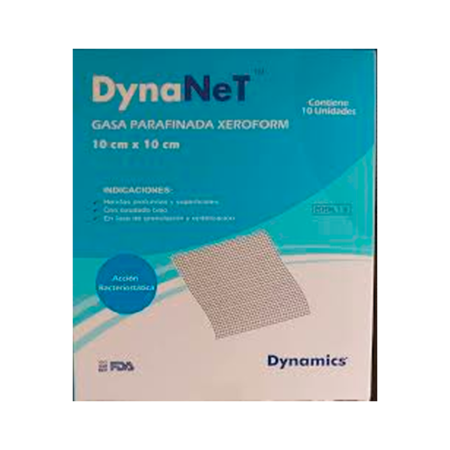 GASA PARAFINADA XEROFORM 10 X 10 DYNANET