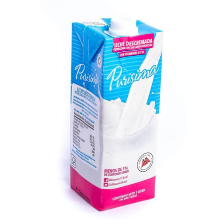 LECHE DESCREMADA PURISIMA 1LT