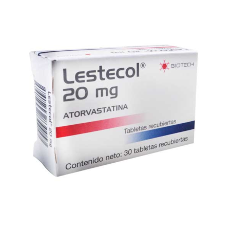 LESTECOL 20MG X 30 TABLETAS