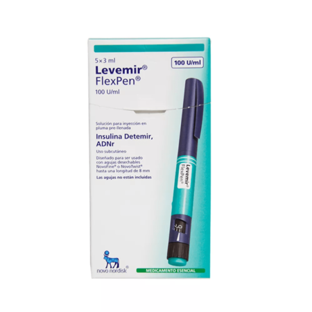 LEVEMIR FLEXPEN SOLUCIÓN INYECTABLE 100 U/ML 3ML X 1