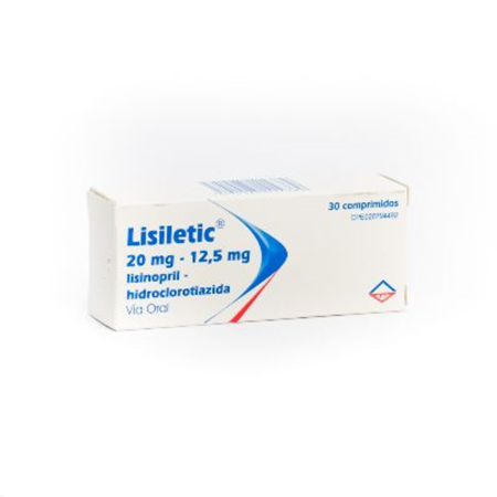 LISILETIC 20 MG - 12, 5 MG X 30 COMPRIMIDOS