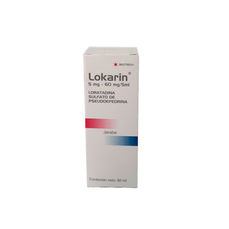 LOKARIN 5MG 60MG X 60 ML JARABE