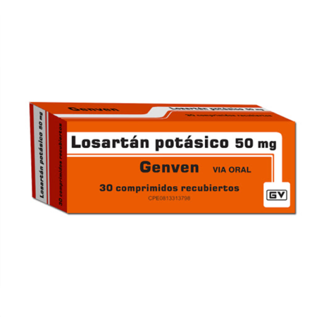 LOSARTAN POTÁSICO 50 MG X 30 COMPRIMIDOS GENVEN
