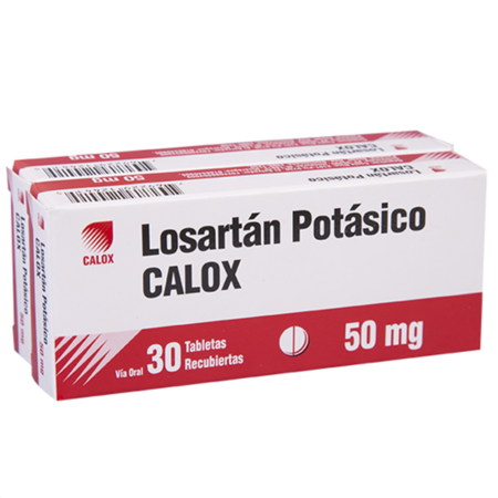 LOSARTAN POTASICO 50 MG X 30 TABLETAS CALOX