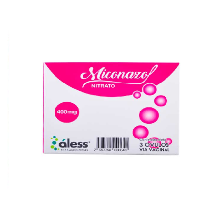 MICONAZOL NITRATO ÓVULO 400 MG X 3