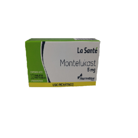 MONTELUKAST 5 MG X 10 TABLETAS