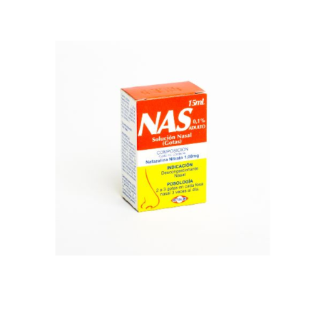 NAS AD GOTAS SOLUCIÓN NASAL 0.1% X 15 ML