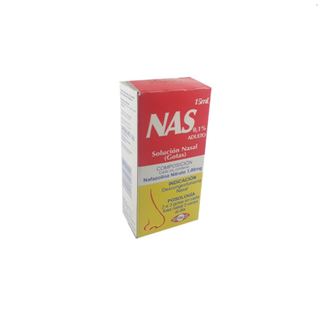 NAS GOTAS  PEDIÁTRICAS SOLUCIÓN NASAL 0.1% X 15ML