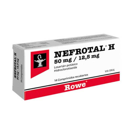 NEFROTAL H COM 50 MG - 12.5 X 14 TABLETAS