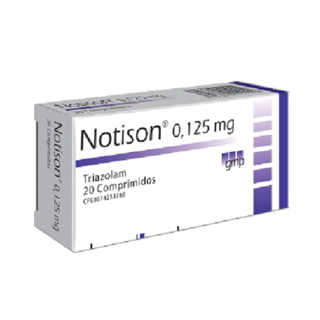 NOTISON 0.125 MG X 20 TABLETAS