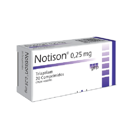 NOTISON 0.25MG X 20 TABLETAS