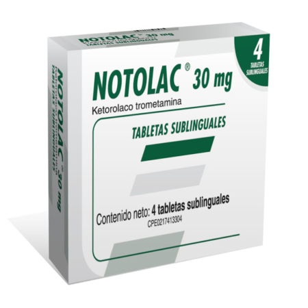 NOTOLAC 30 MG X 4 TABLETAS SUBLINGUALES