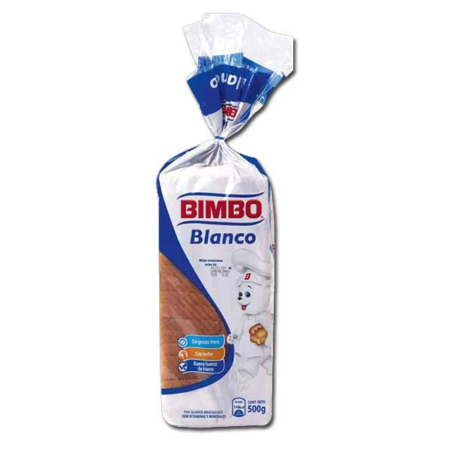 PAN BLANCO BIMBO X 500 GR