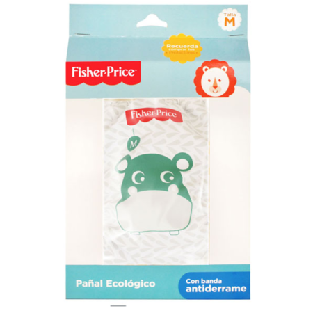PAÑAL ECOLOGICO FISHER PRICE TALLA M