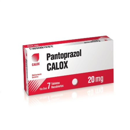 PANTOPRAZOL 20MGX7 CALOX TABLETAS
