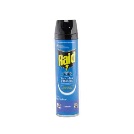 INSECTICIDA RAID ZANCUDOS - MOSCA AEROSOL 360 ML