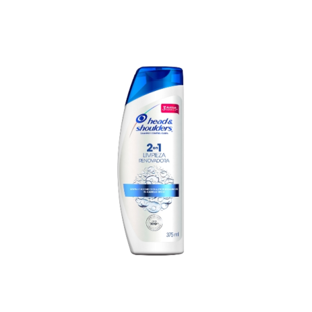 CHAMPU Y ACONDICIONADOR HEAD & SHOULDERS 2 EN 1 LIMPIEZA RENOVADORA  X 375ML